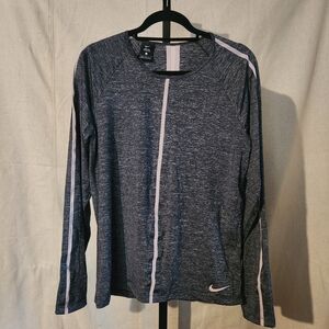 Nike Pro Hypercool Gray Long Sleeve Athletic Top